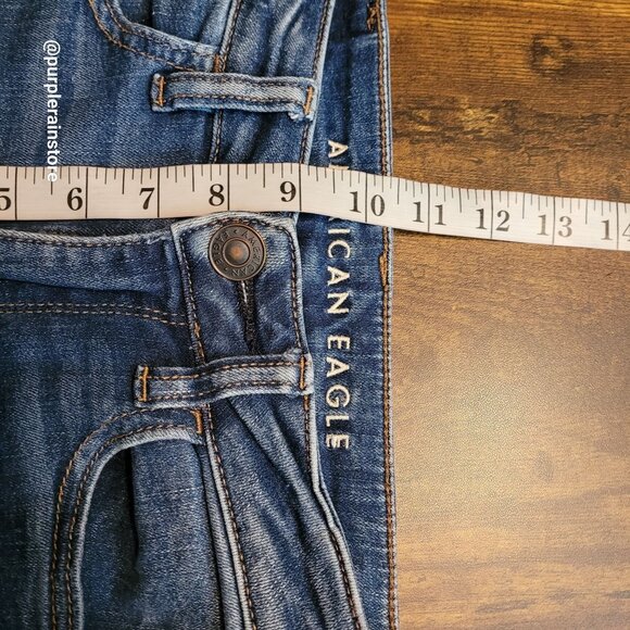 American Eagle Jeans 0 S Hi Rise Jegging Next Level Stretch Medium Light Wash - Picture 9 of 12